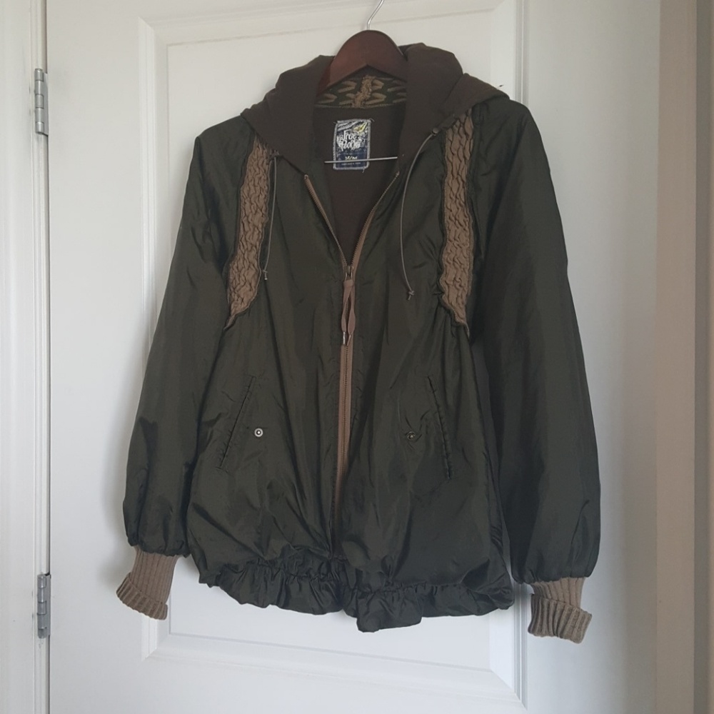 Free People olive green jacket M